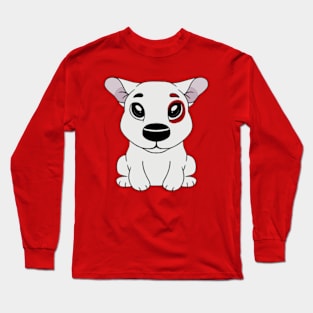 Cute Bullseye Dog Team Member Long Sleeve T-Shirt